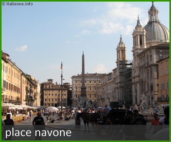 Place navone située à Rome en Italie
